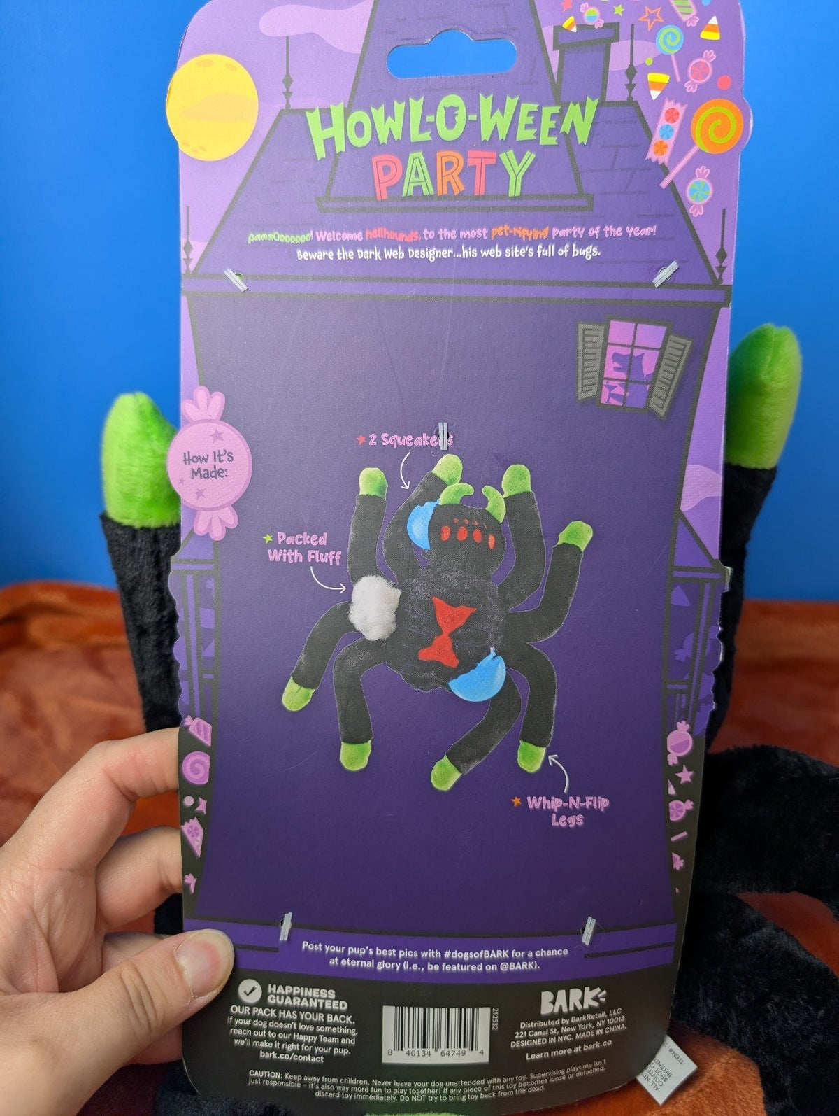 Barkbox Dark Web Designer, spider, Halloween