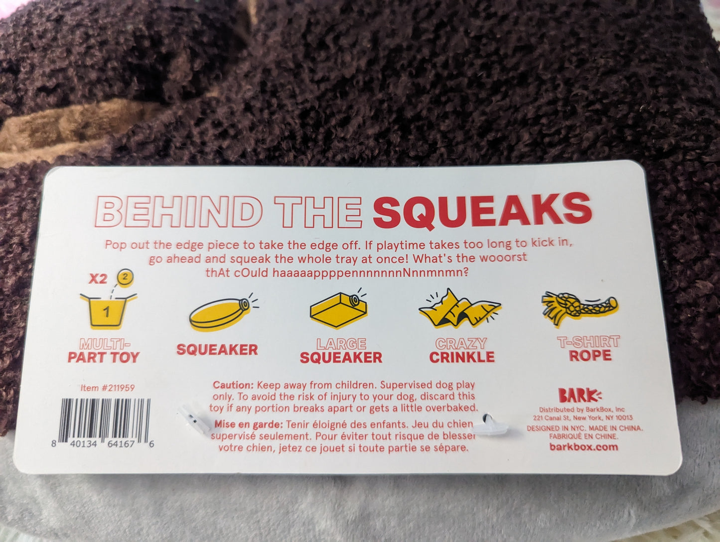 BarkBox cosmutt brownies