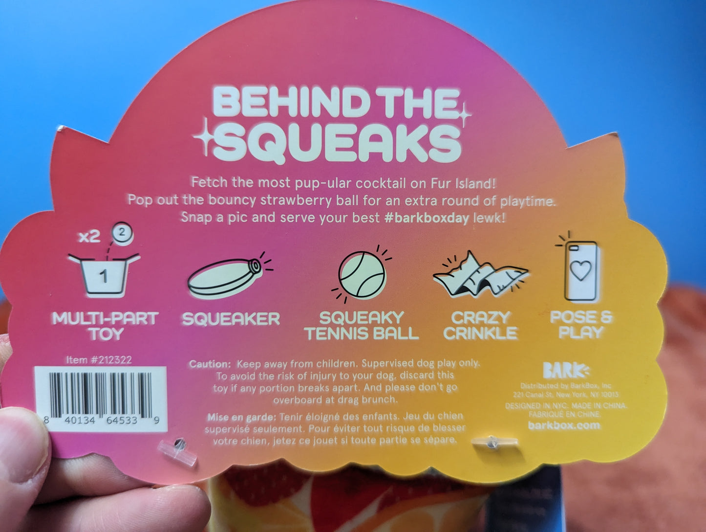 Barkbox Rainbow Sangrrria