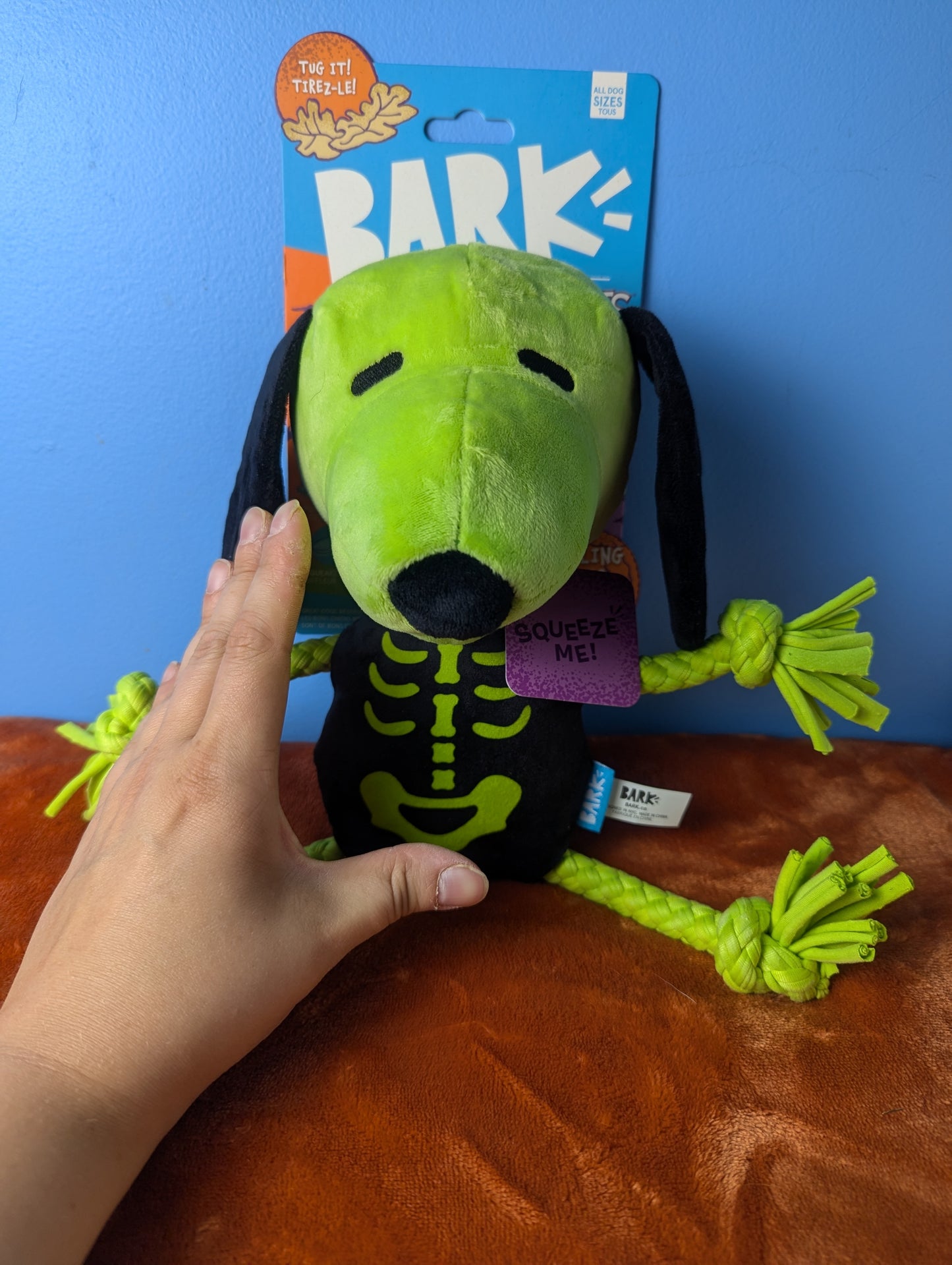 Barkbox rattling bones beagle