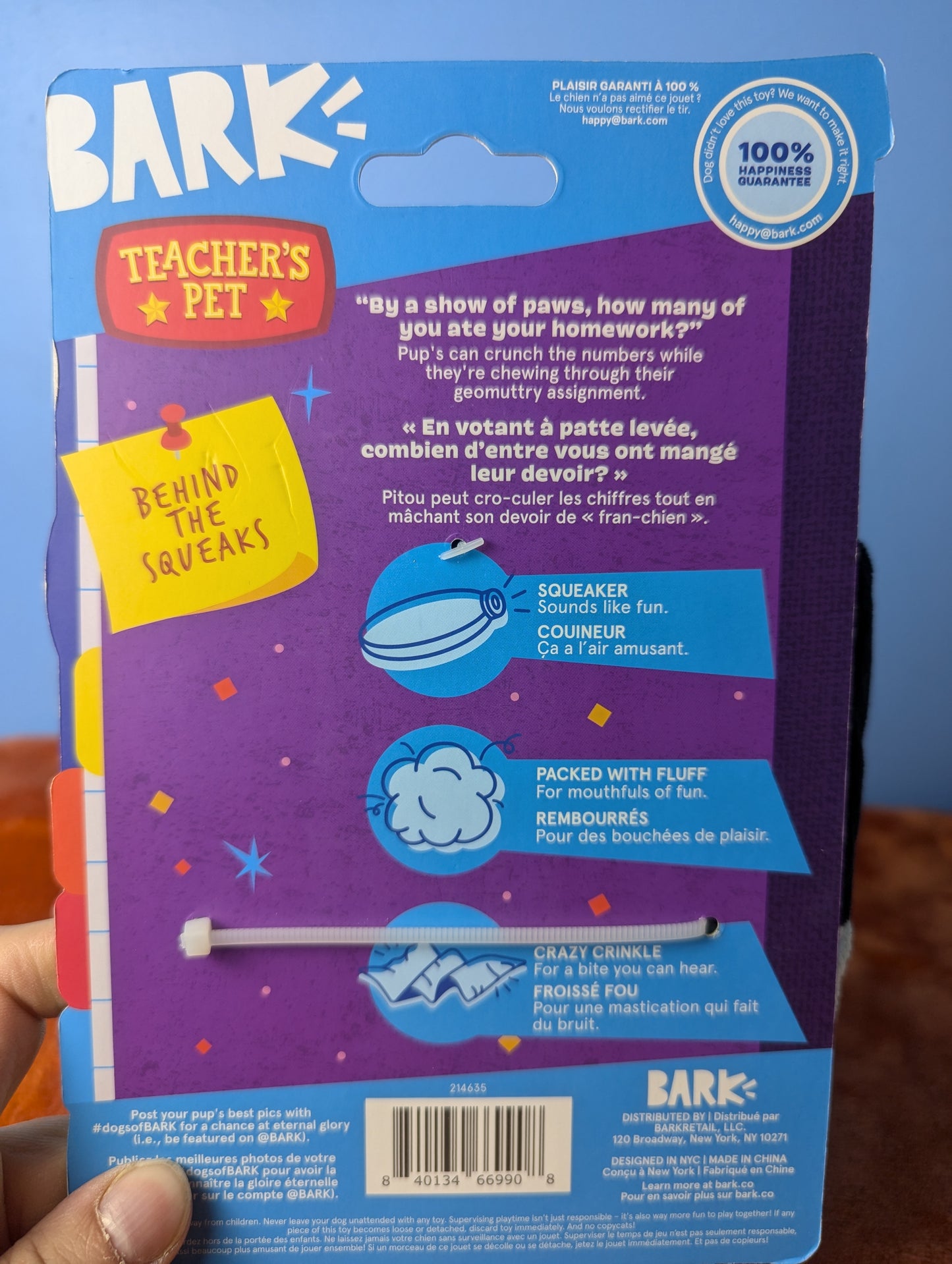 Barkbox squeak U later calculator