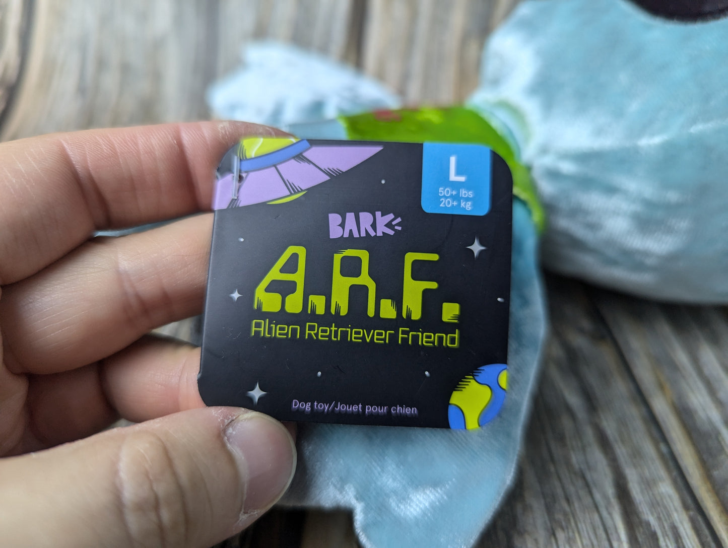 BarkBox A. R. F. Alien retriever friend
