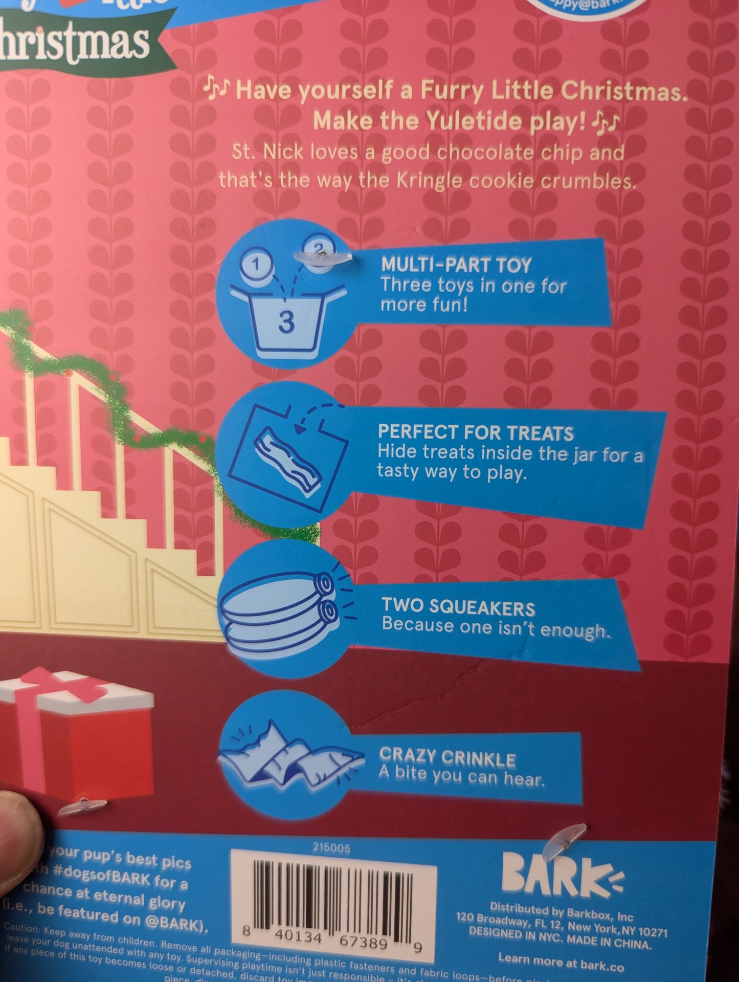 Barkbox Santa's Jolly Cookie Jar