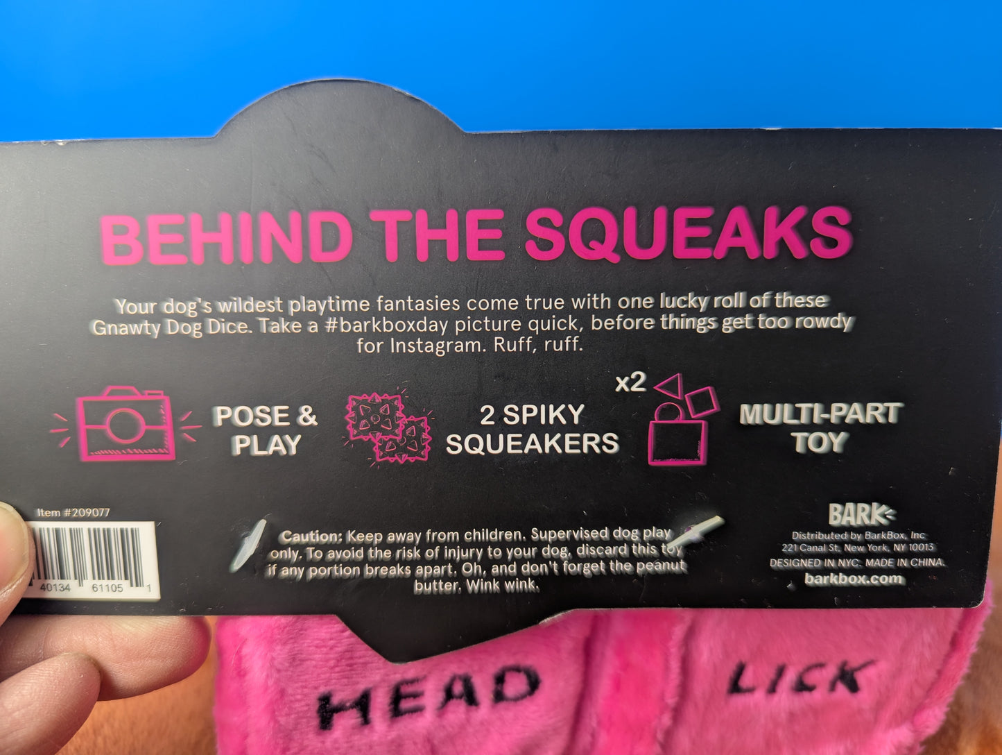 BarkBox Gnawty Dog Dice