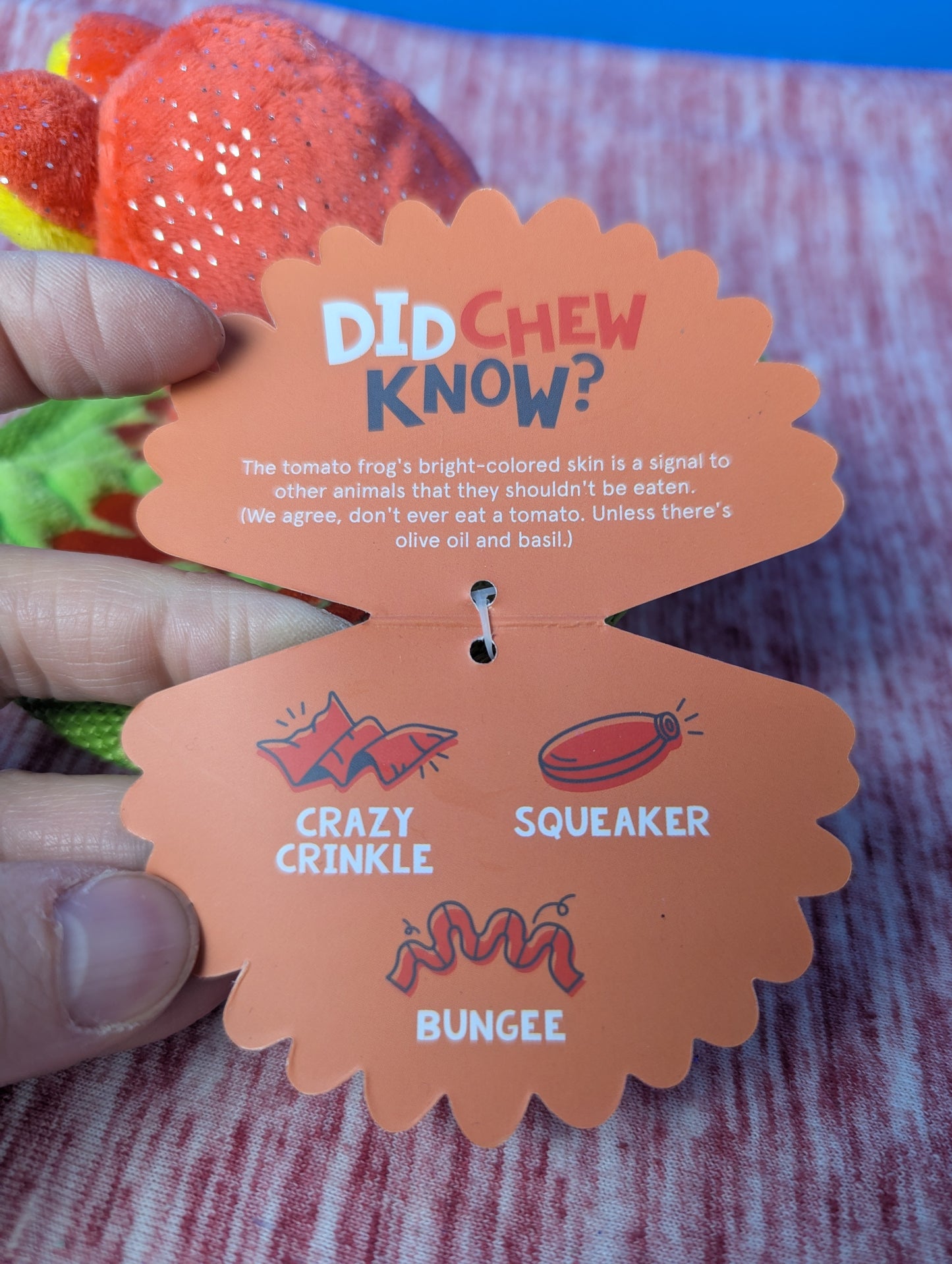 BarkBox Tiana Tomato Frog