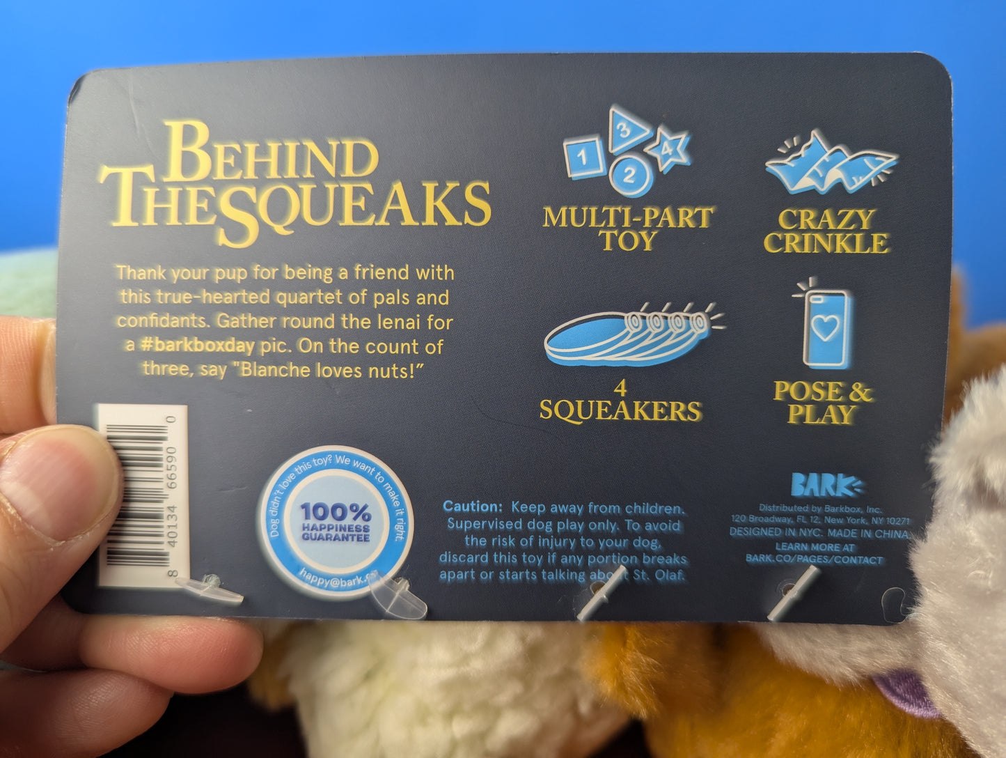 Barkbox Golden Squirrels