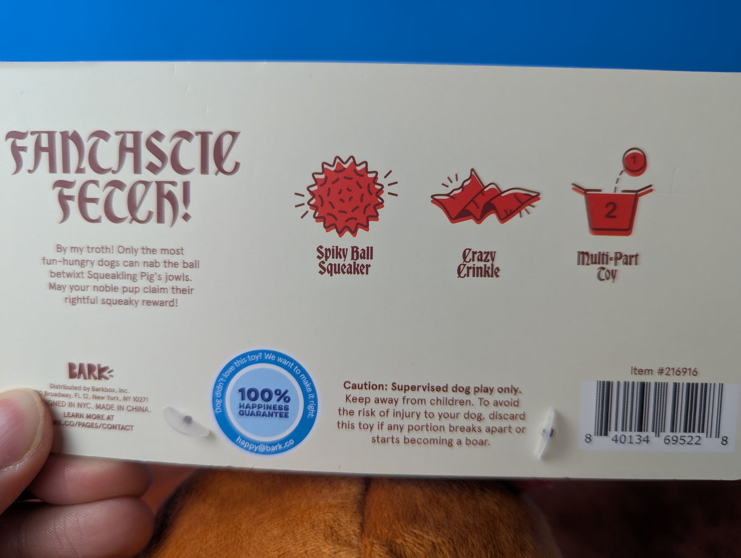 Barkbox Squeakling Pig