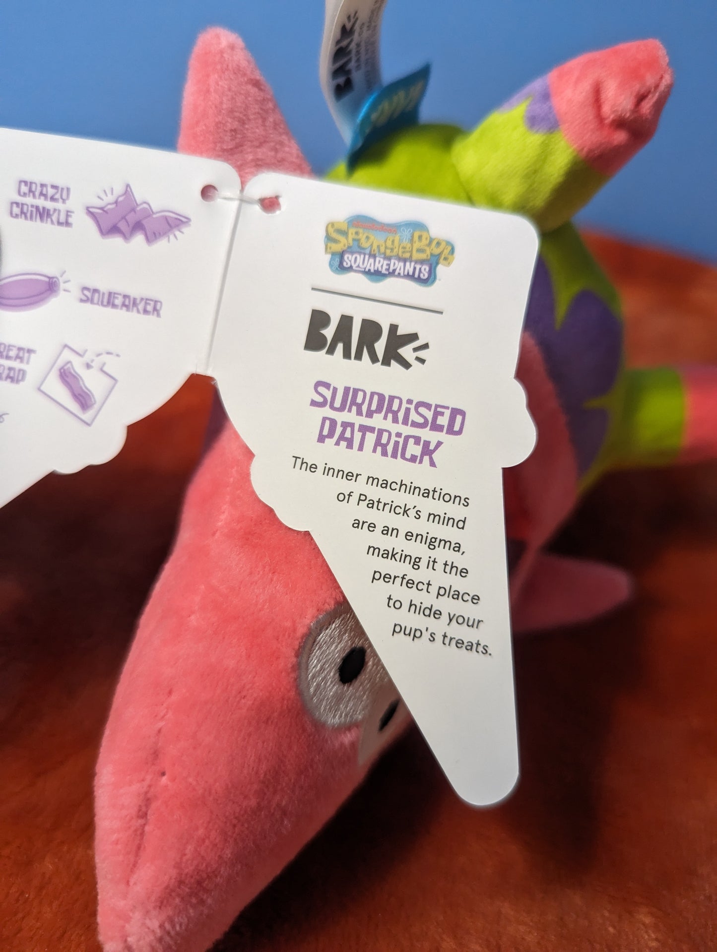 Barkbox surprised Patrick