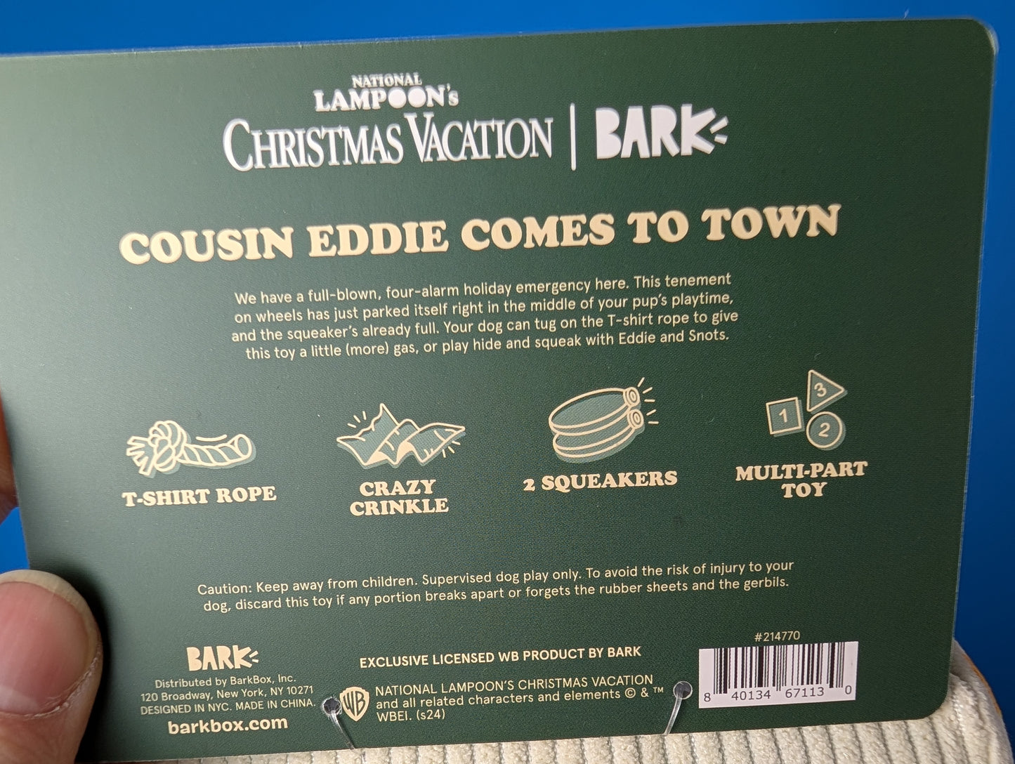 BarkBox Cousin Eddie Comes to Town