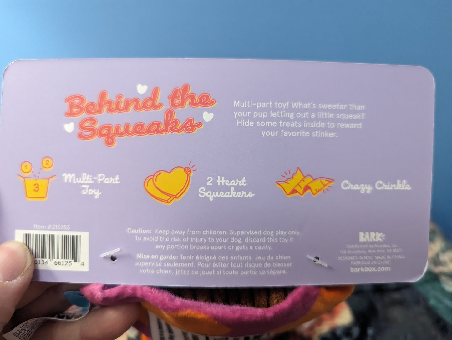 BarkBox Squeaky Fart Hearts