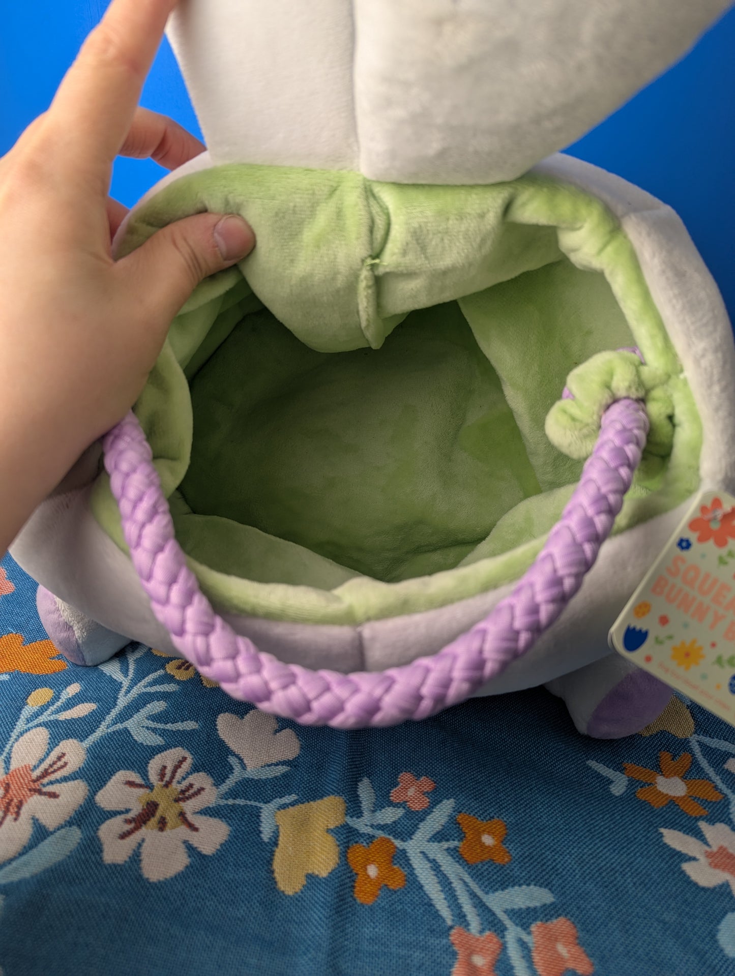 BarkBox Squeakster Bunny Basket