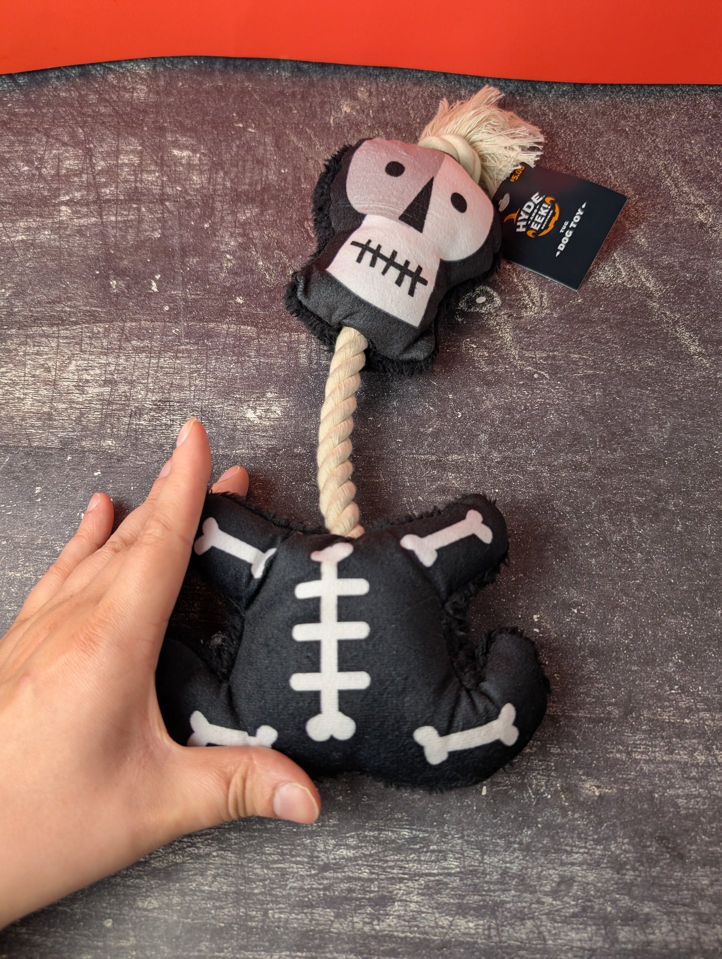 Hyde and Eek skeleton rope toy