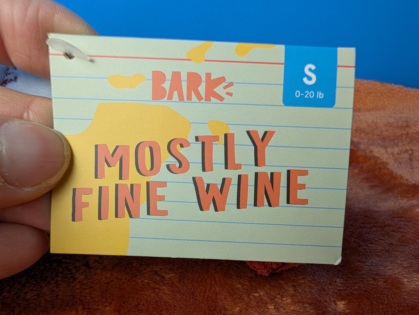 BarkBox mostly fine Wine