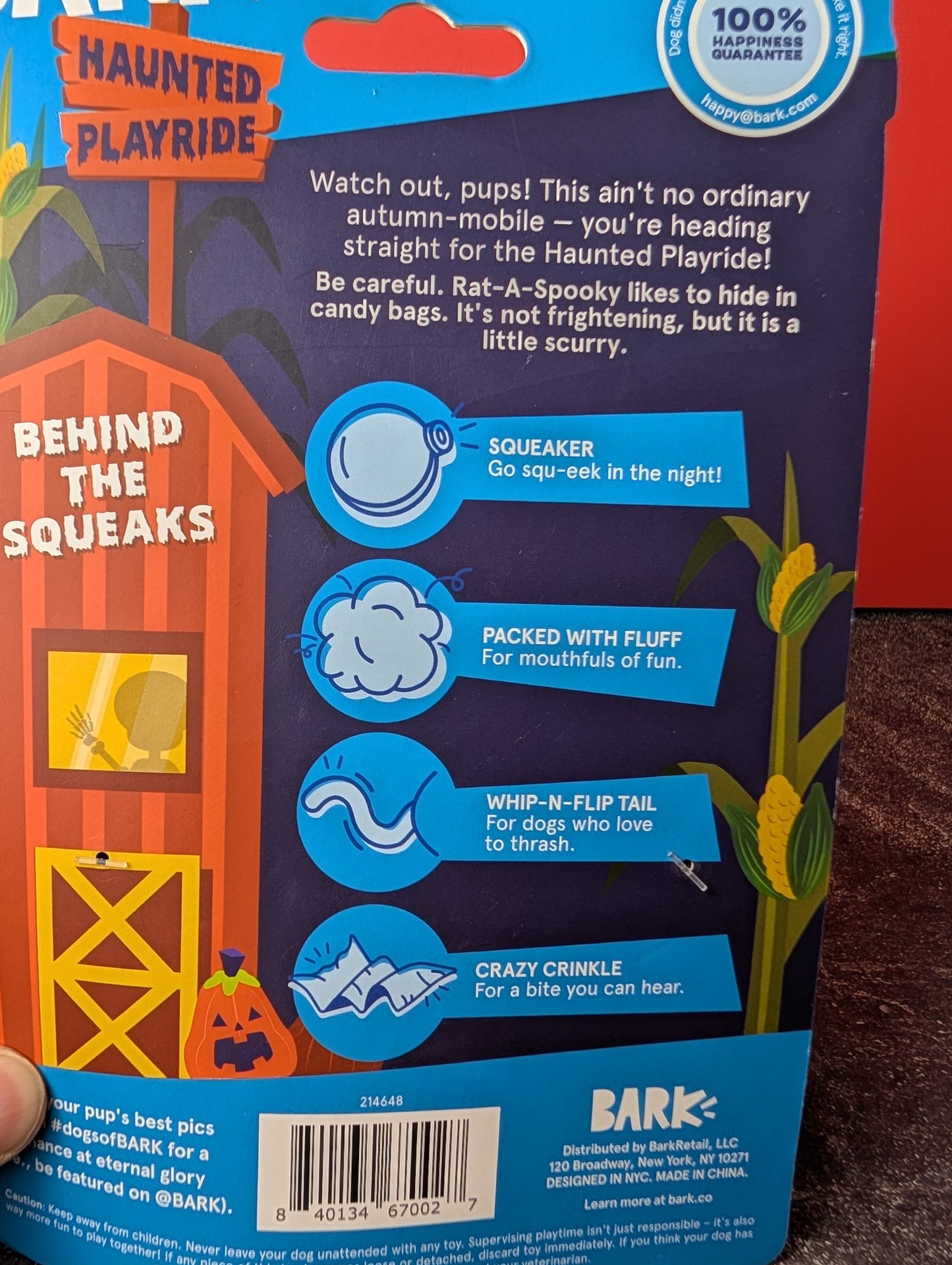 BarkBox Rat-A-Spooky