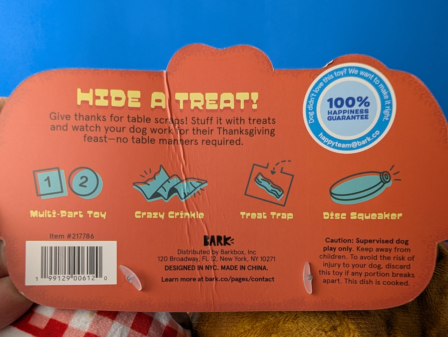 BarkBox Table Scrap Turkey