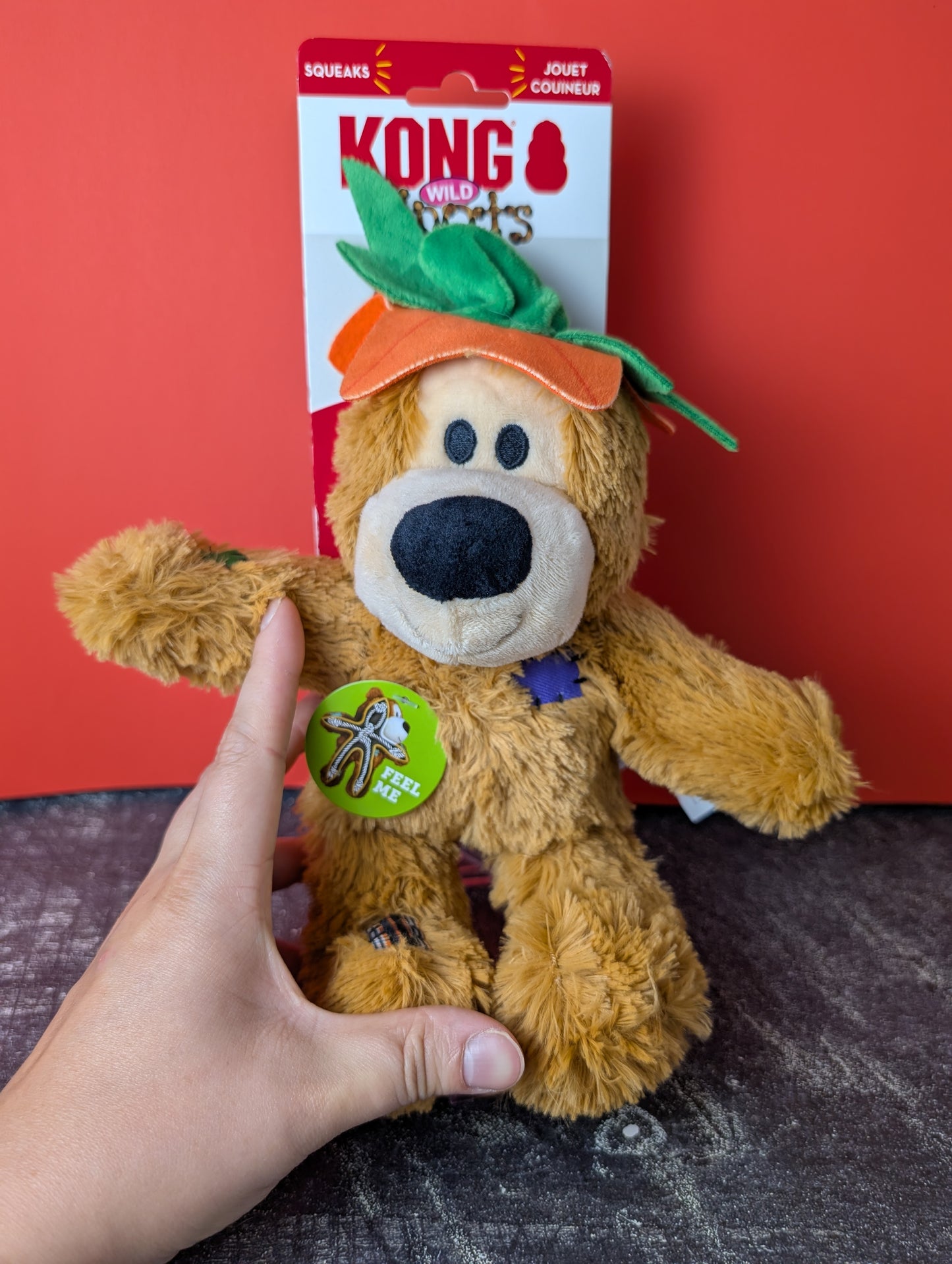 Kong Wild Knots Pumpkin Bear