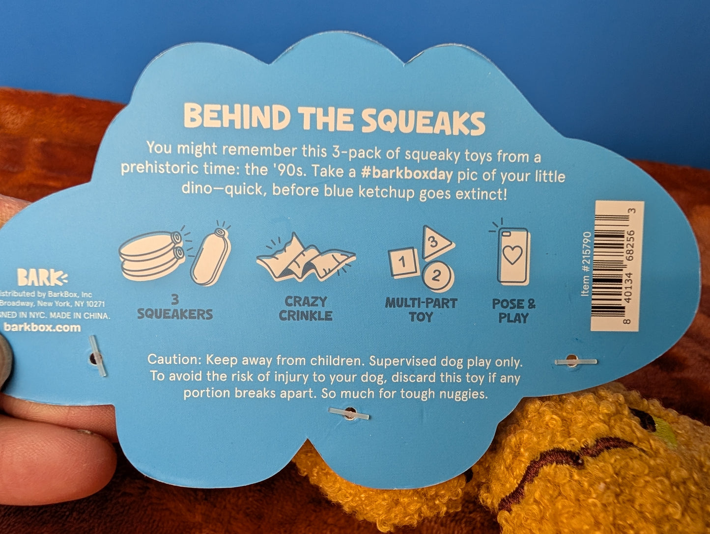 BarkBox Drip N Drool Dino Nuggies
