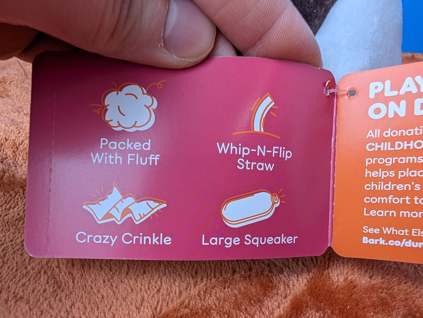 Dunkin' Cold Brew Dog Toy