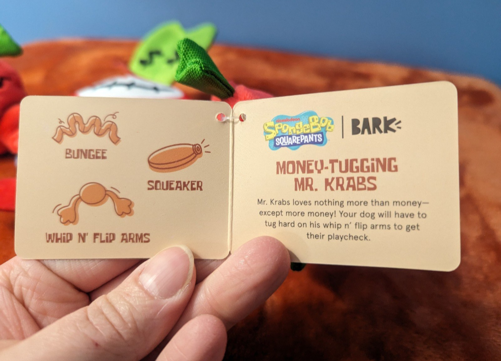 BarkBox Money Tugging Mr. Krabs