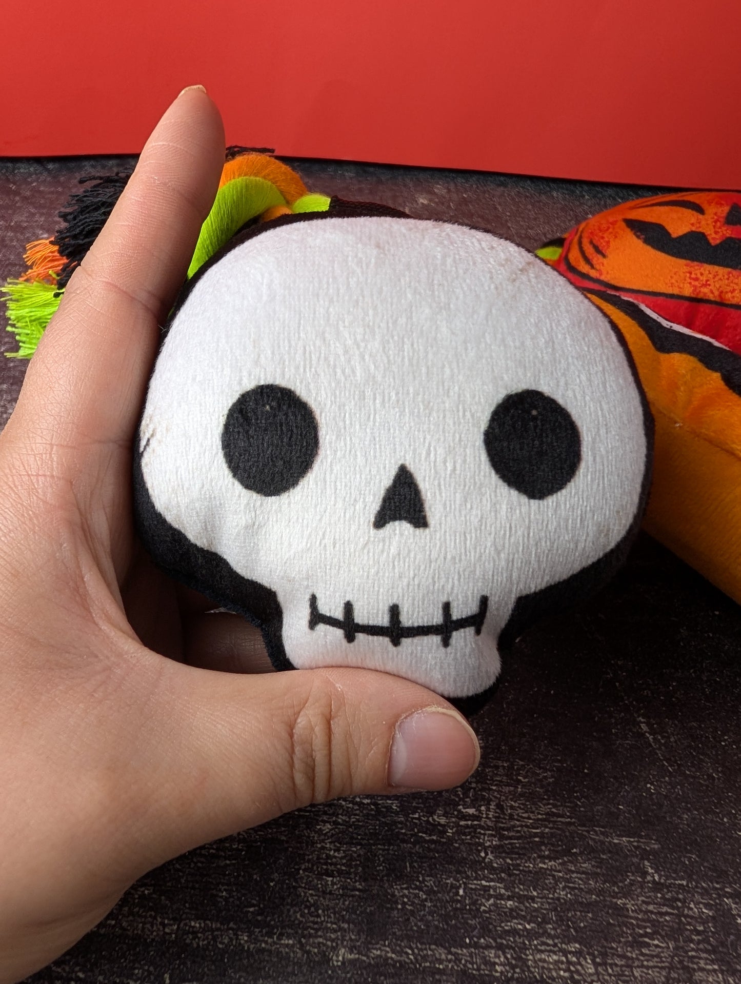 Hyde and Eek skulls and pumpkin Halloween rope toy