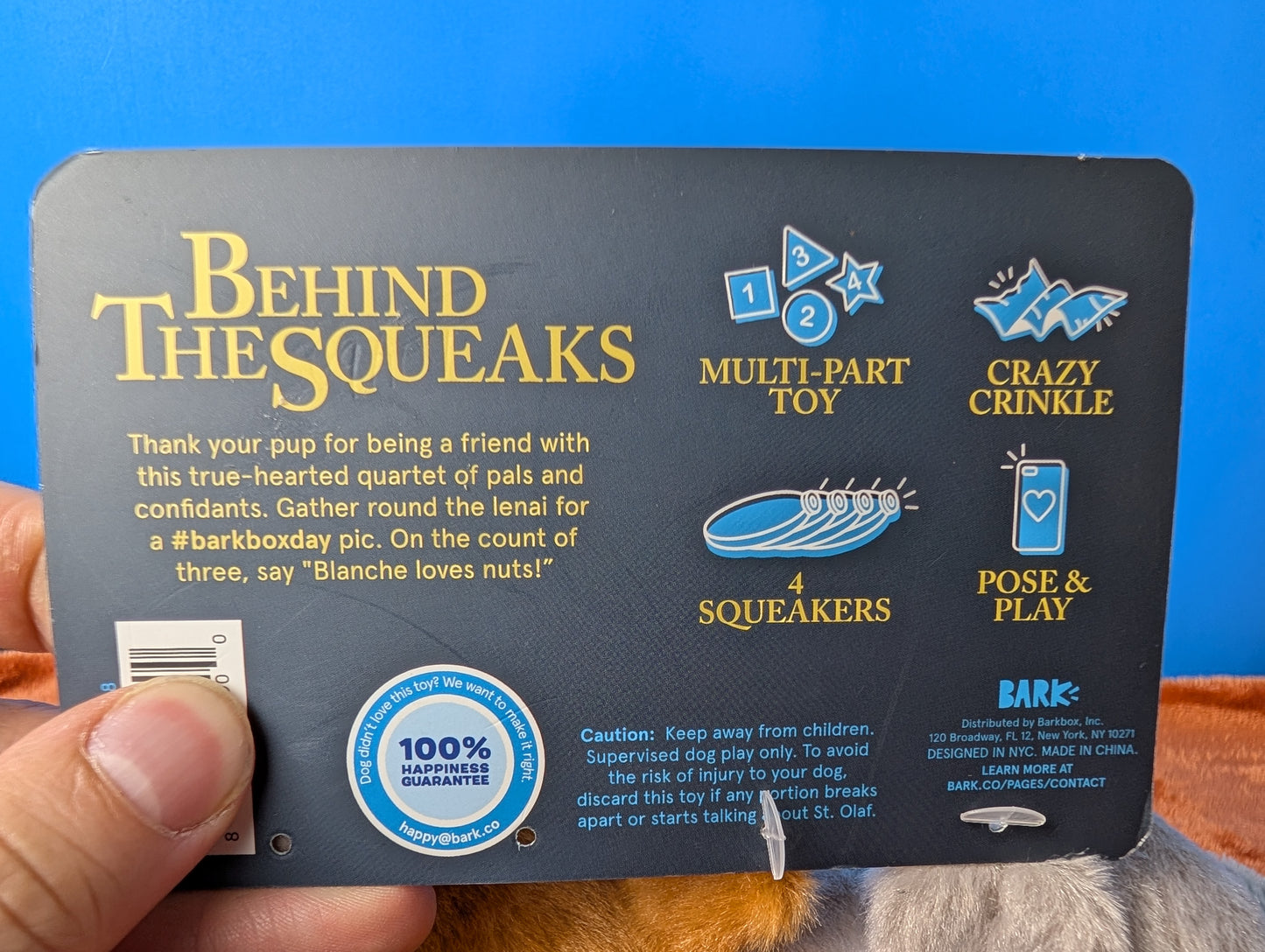 Barkbox Golden Squirrels
