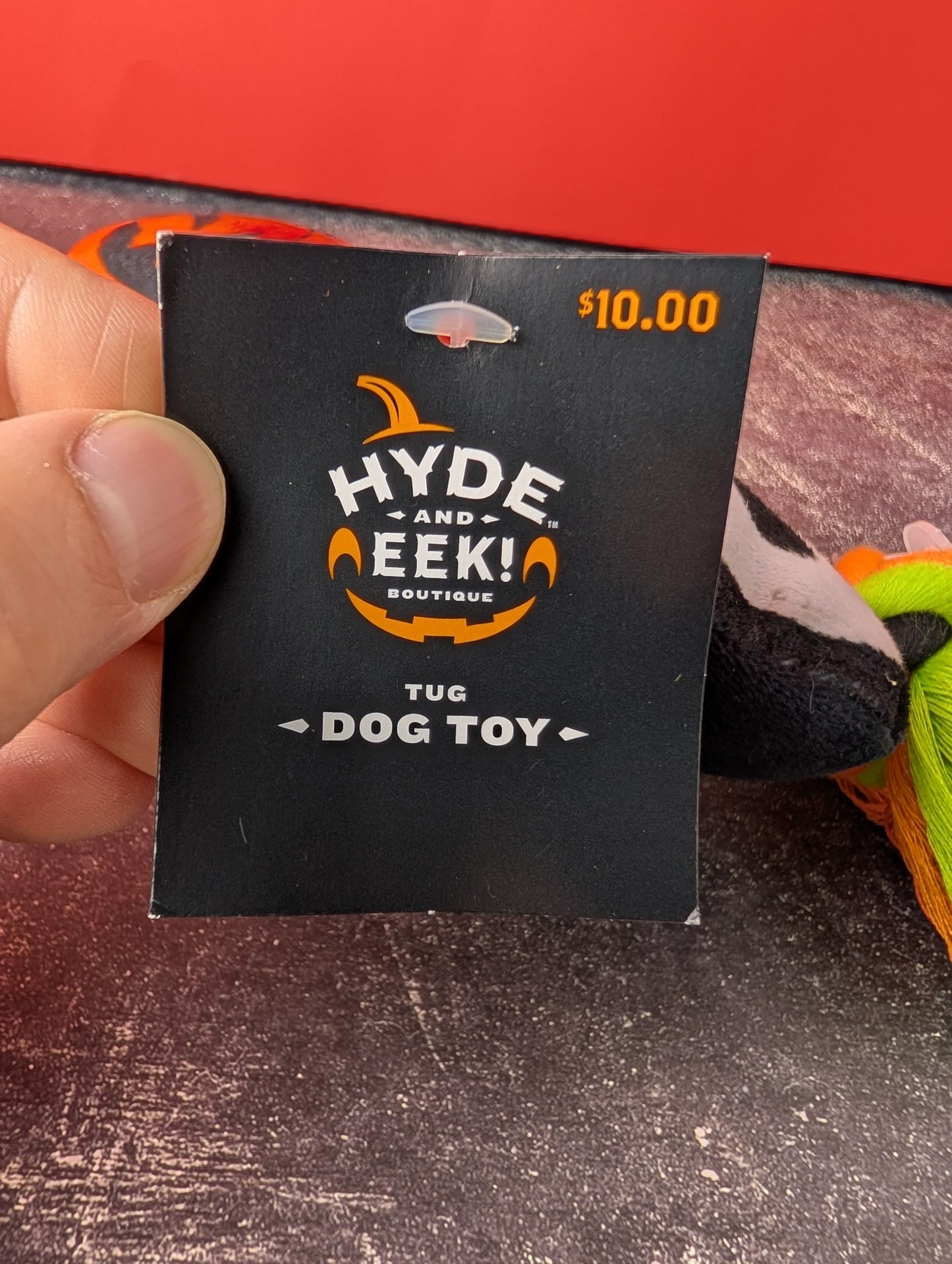 Hyde and Eek skulls and pumpkin Halloween rope toy