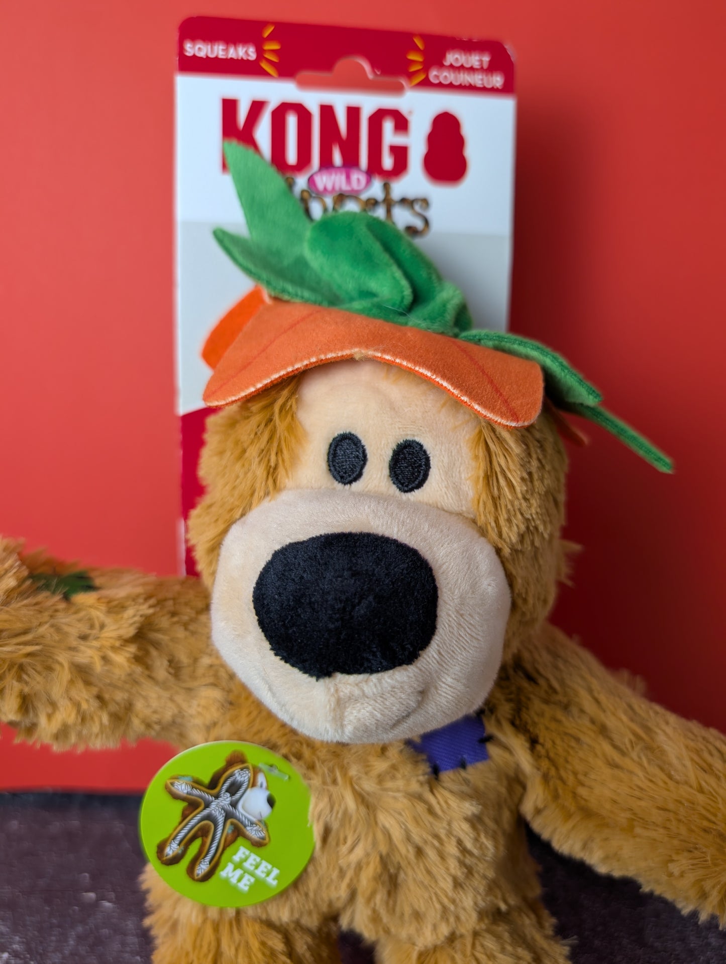 Kong Wild Knots Pumpkin Bear