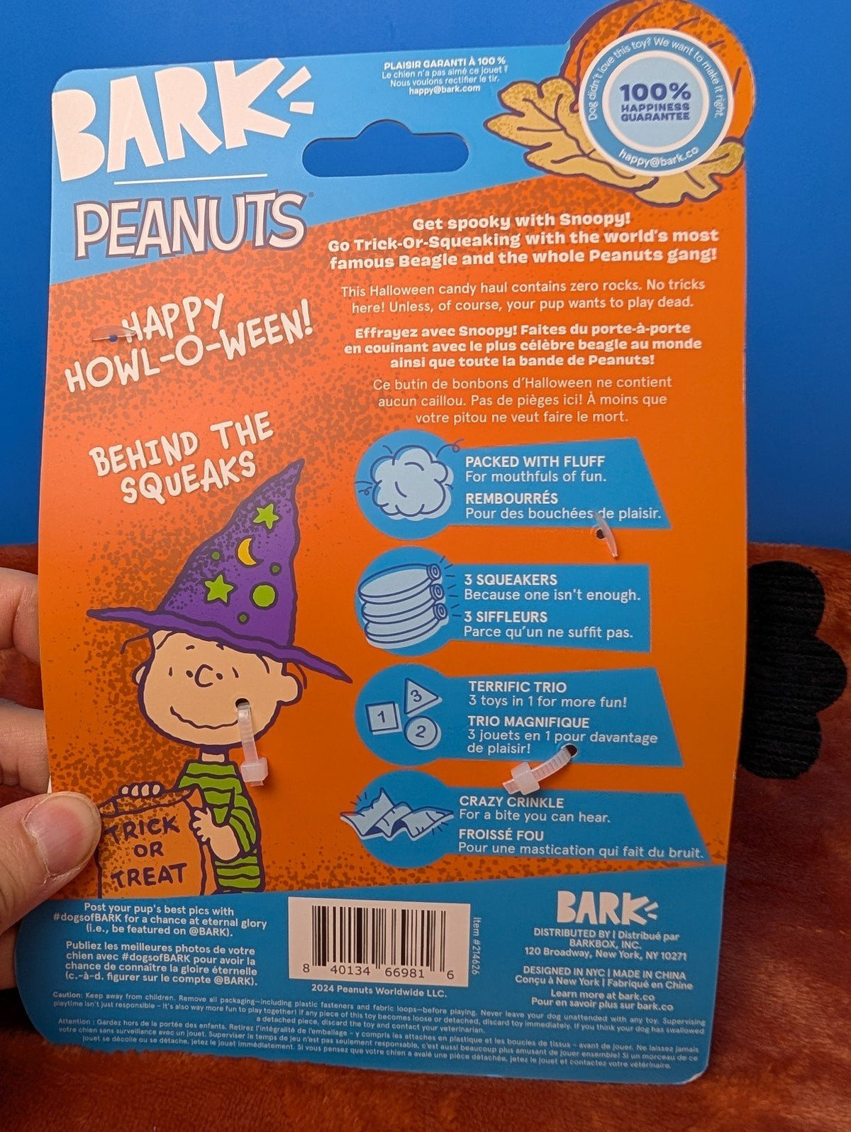 Barkbox Snoopy Howl-o-ween Candy