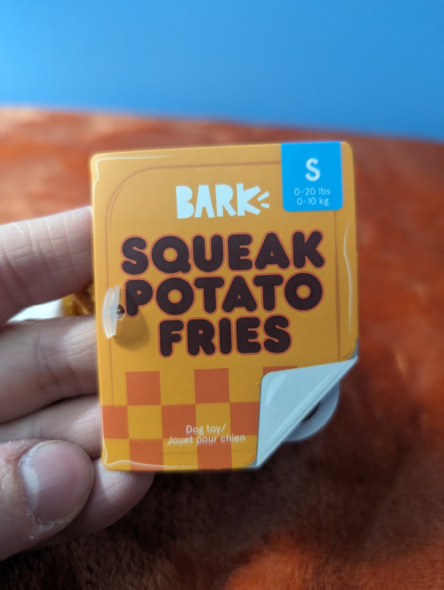 BarkBox squeak potato fries