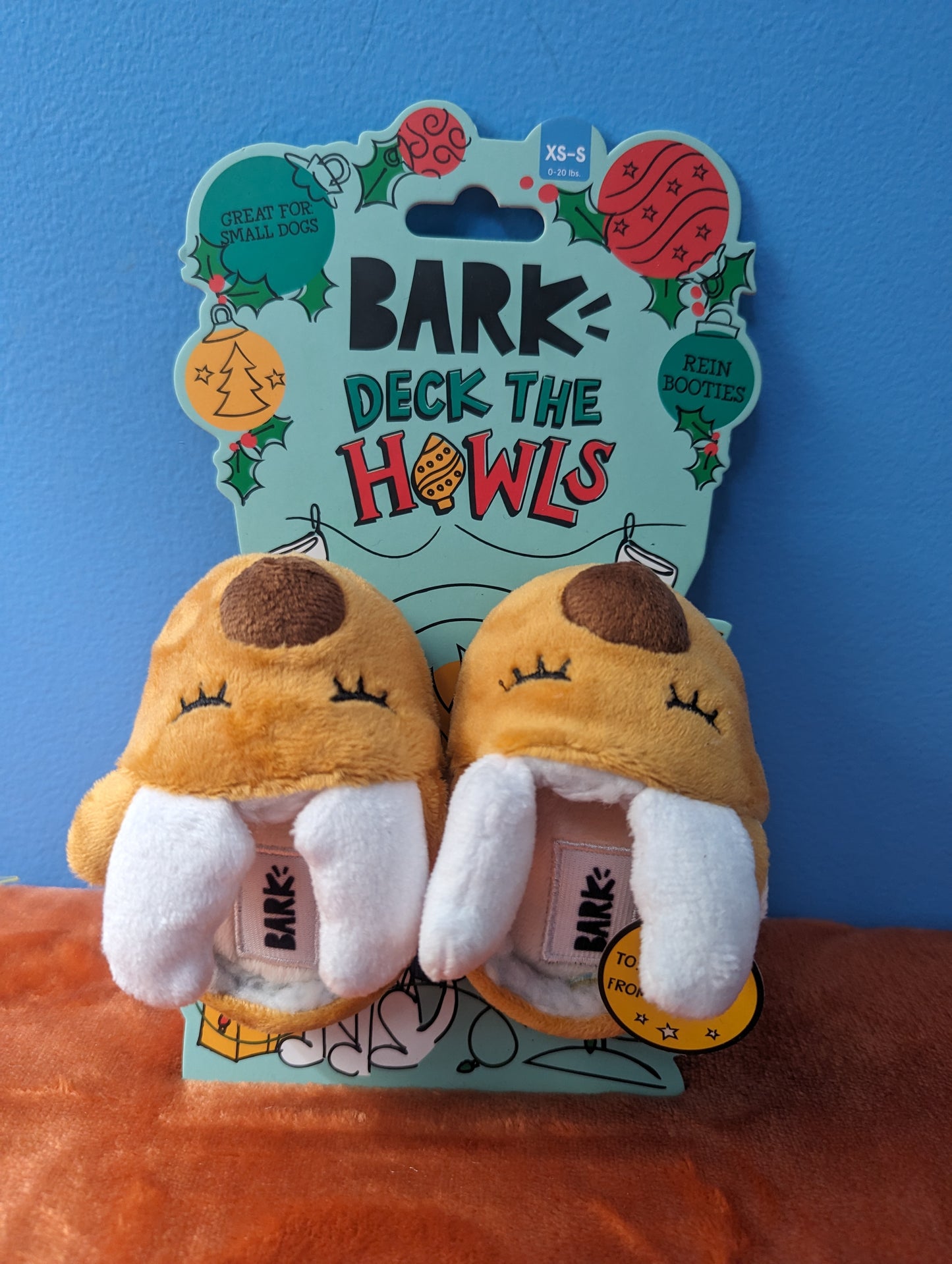 Bark Box Deck the Howls Rein Booties