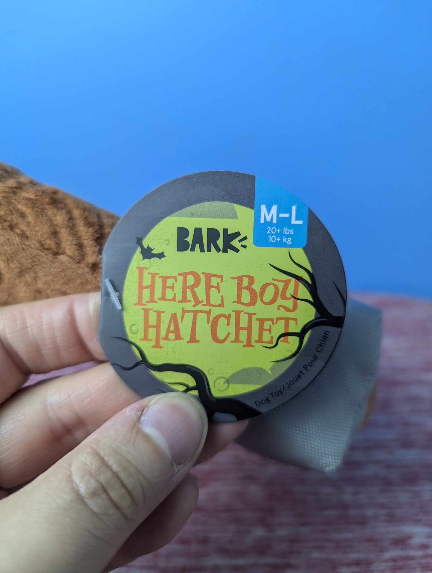 Barkbox Here boy hatchet