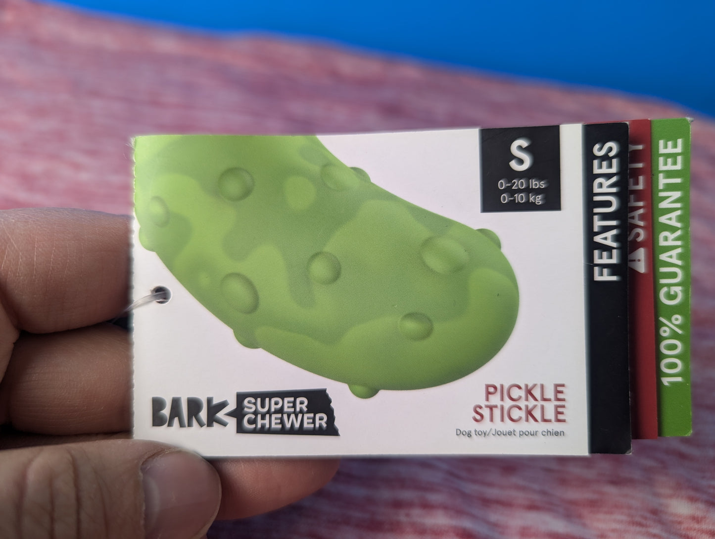 Bark box pickle stickle