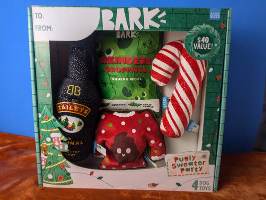 Barkbox Pugly Sweater Party Gift Set