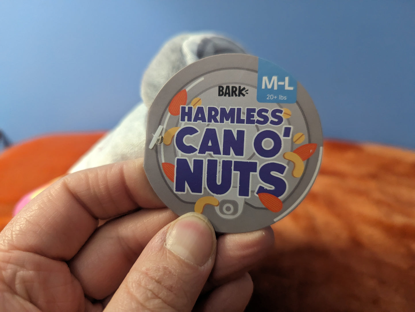 BarkBox harmless can o' nuts