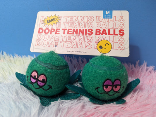 BarkBox dope tennis balls