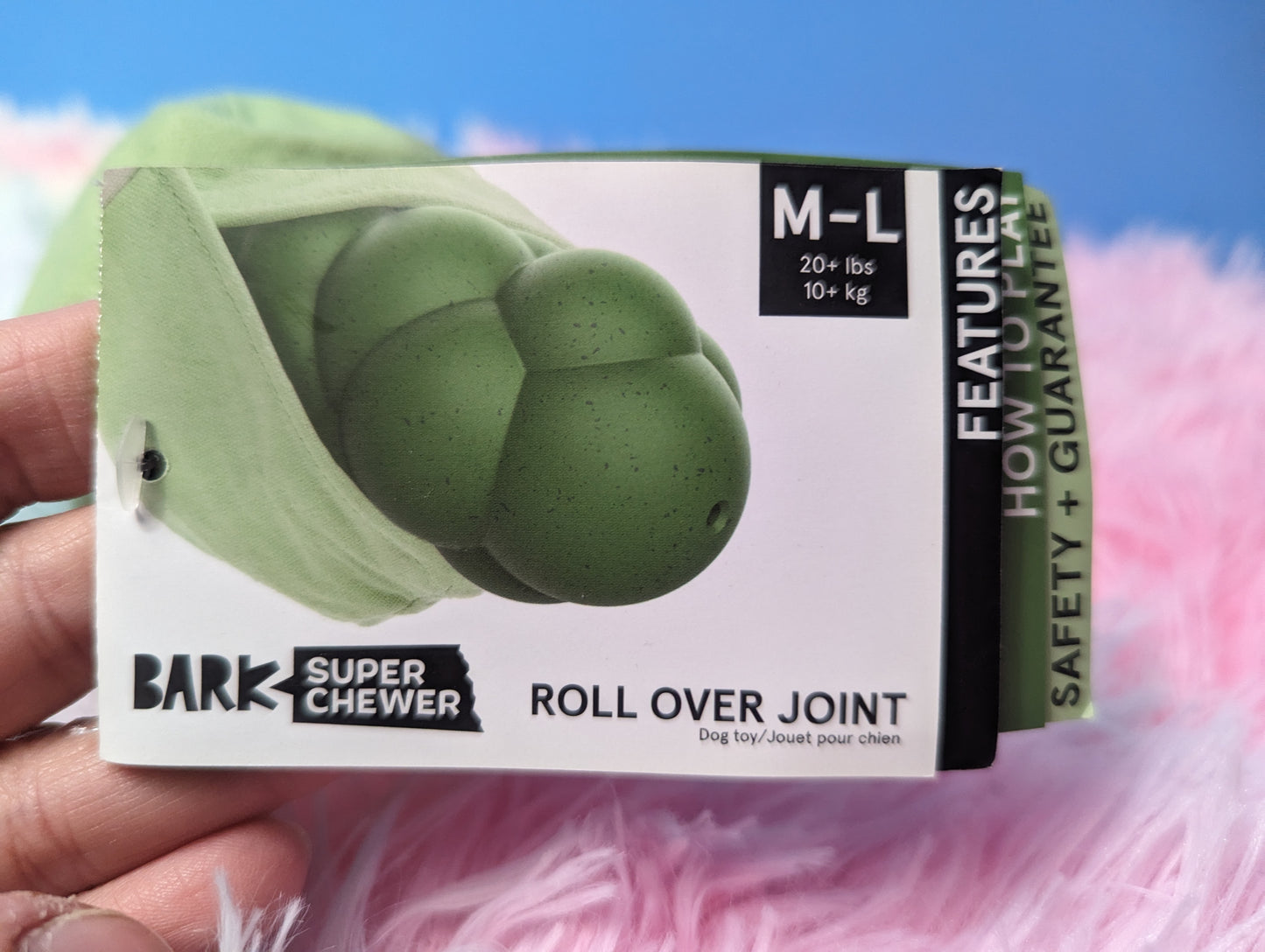 Barkbox roll over joint