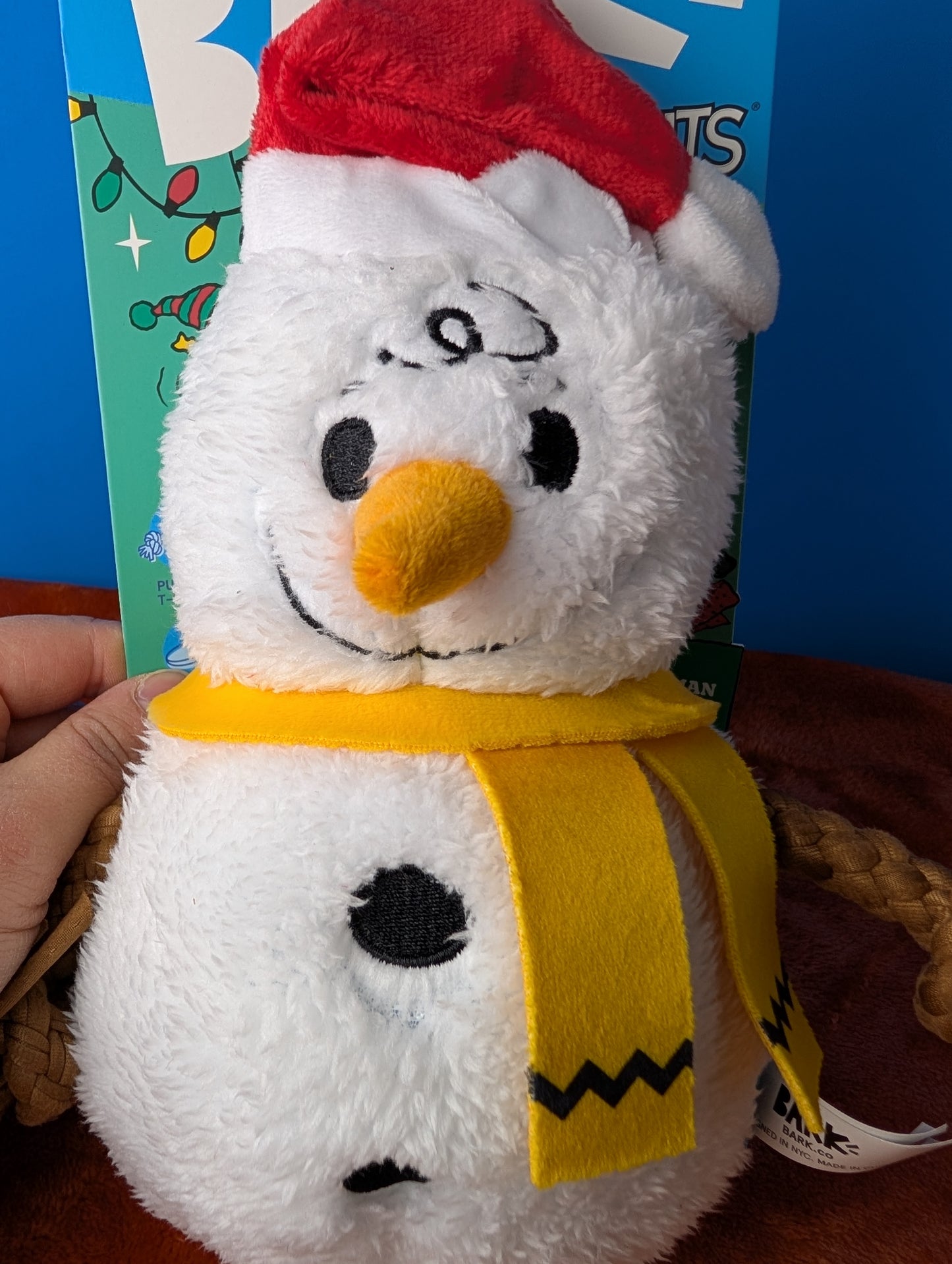 BarkBox Snowman Charlie Brrrown