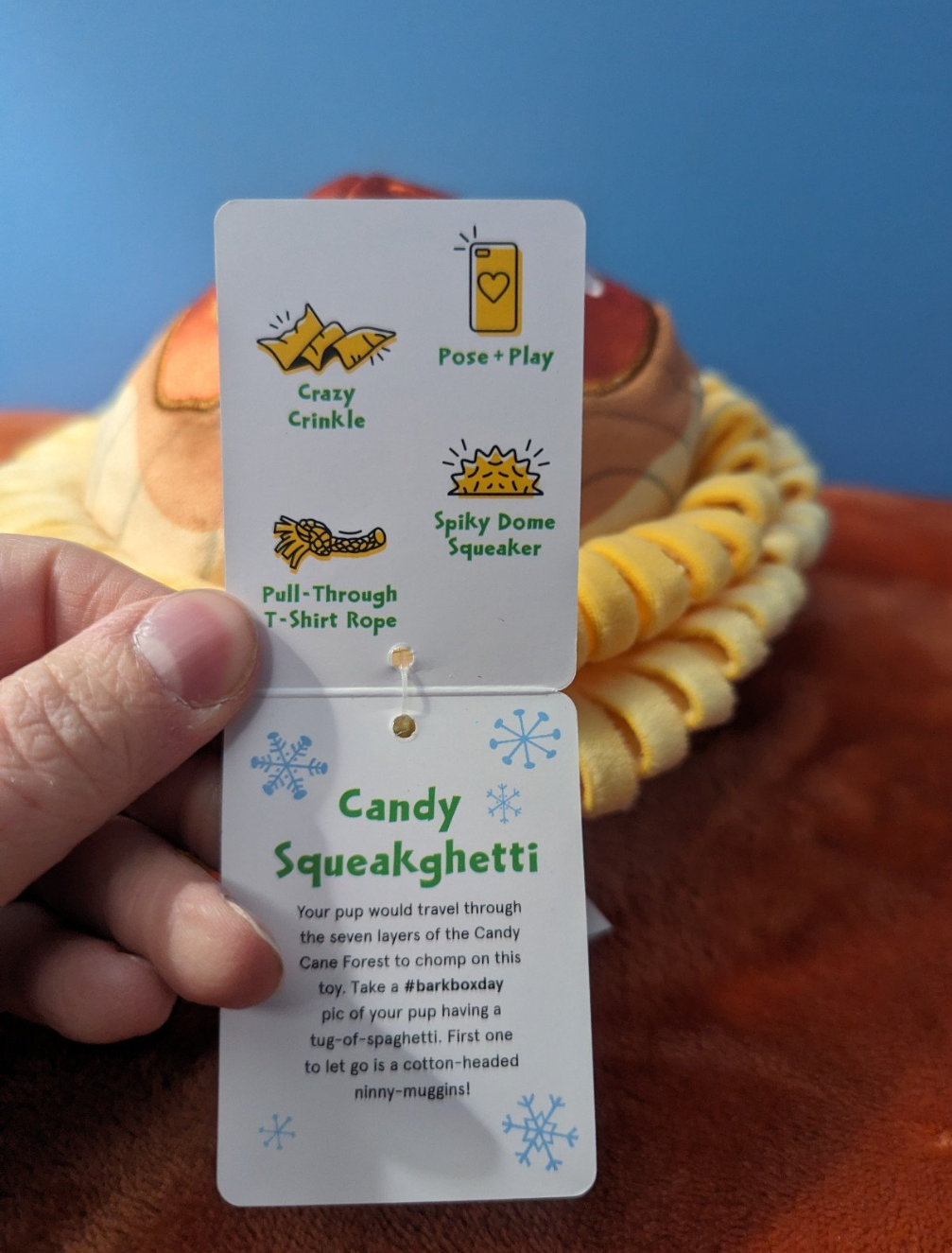 BarkBox Candy Squeakghetti