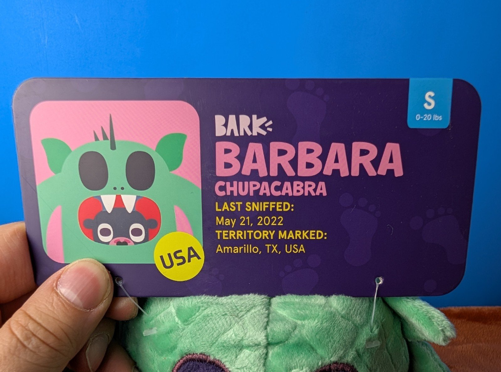 Barkbox Barbara Chupacabra