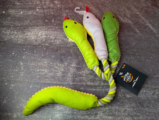 Hyde and Eek three Headed snake rope toy