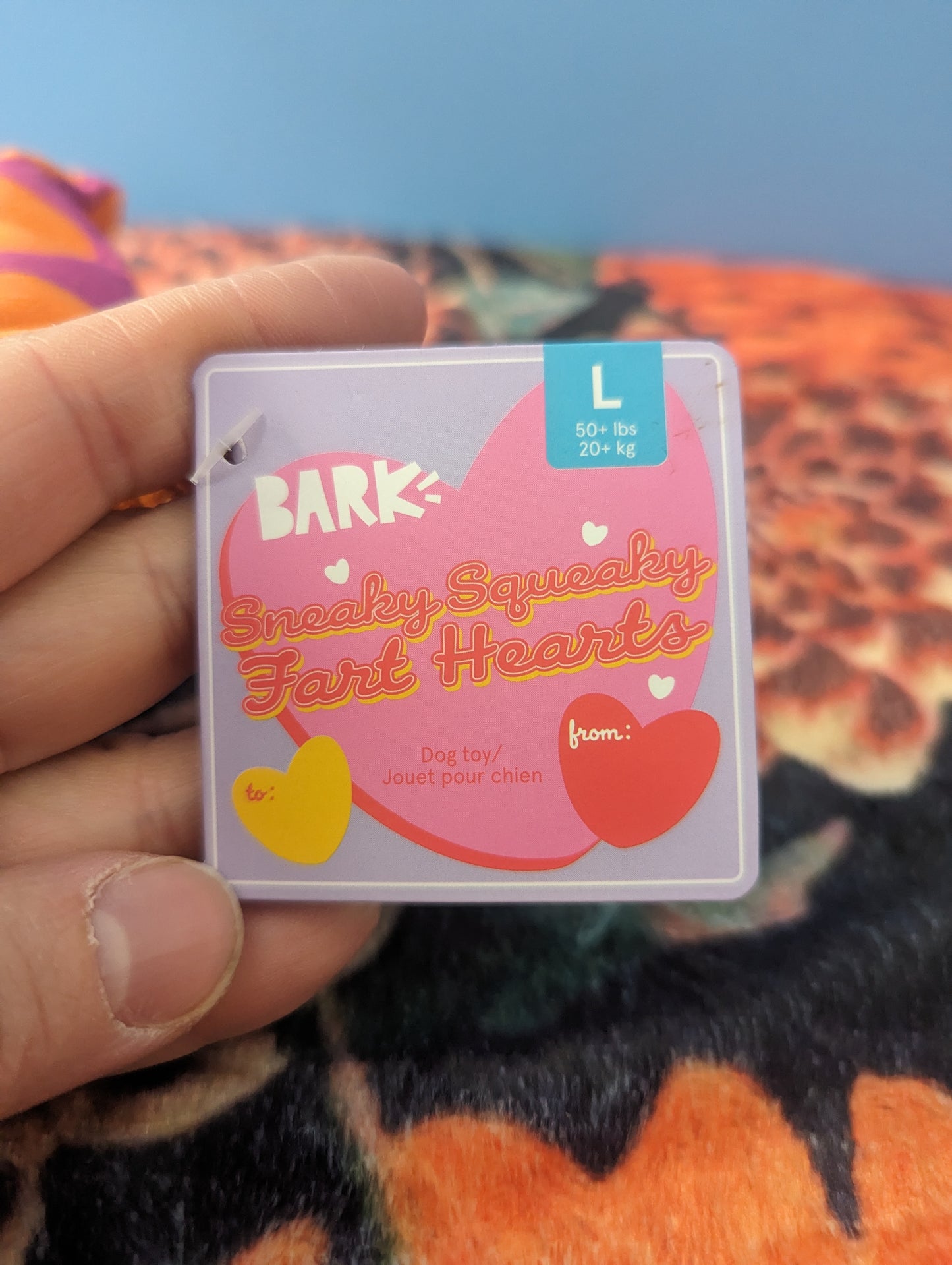 BarkBox Sneaky Fart Hearts