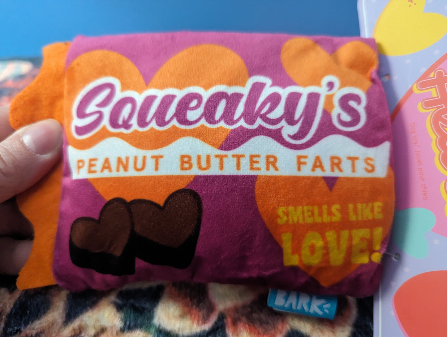 BarkBox Squeaky Fart Hearts