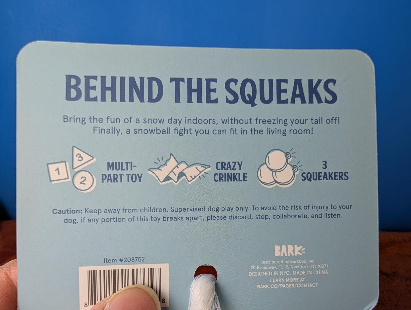 BarkBox Ice, Ice and Baby