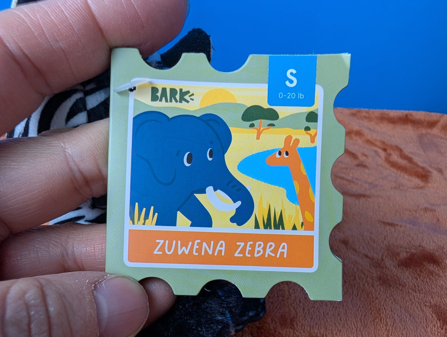 BarkBox Zuwena Zebra