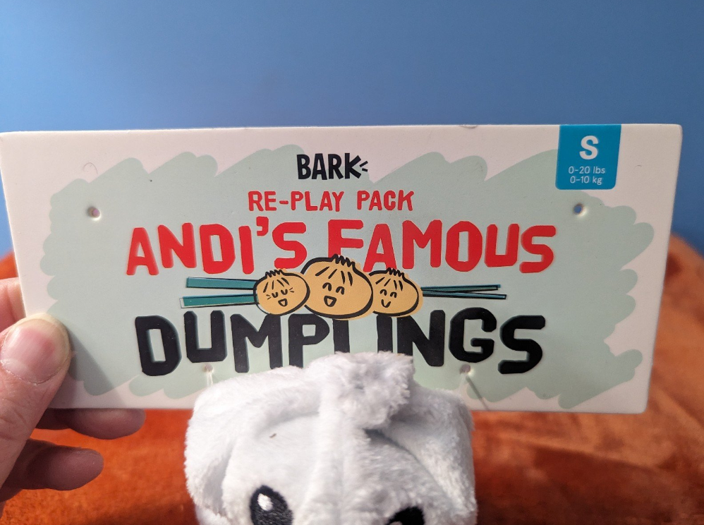 BarkBox Andi's famous dumplings re-play pack