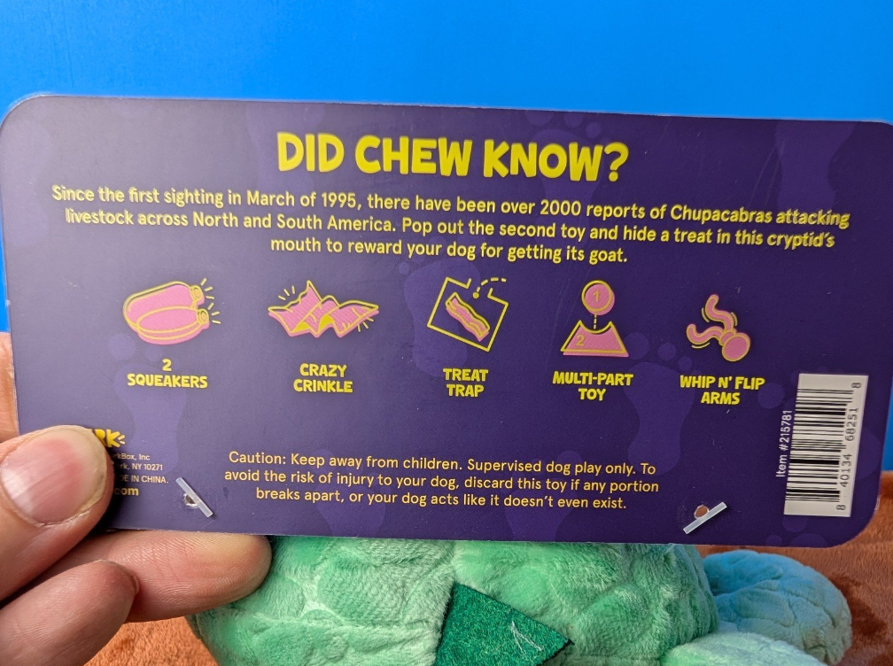 Barkbox Barbara Chupacabra