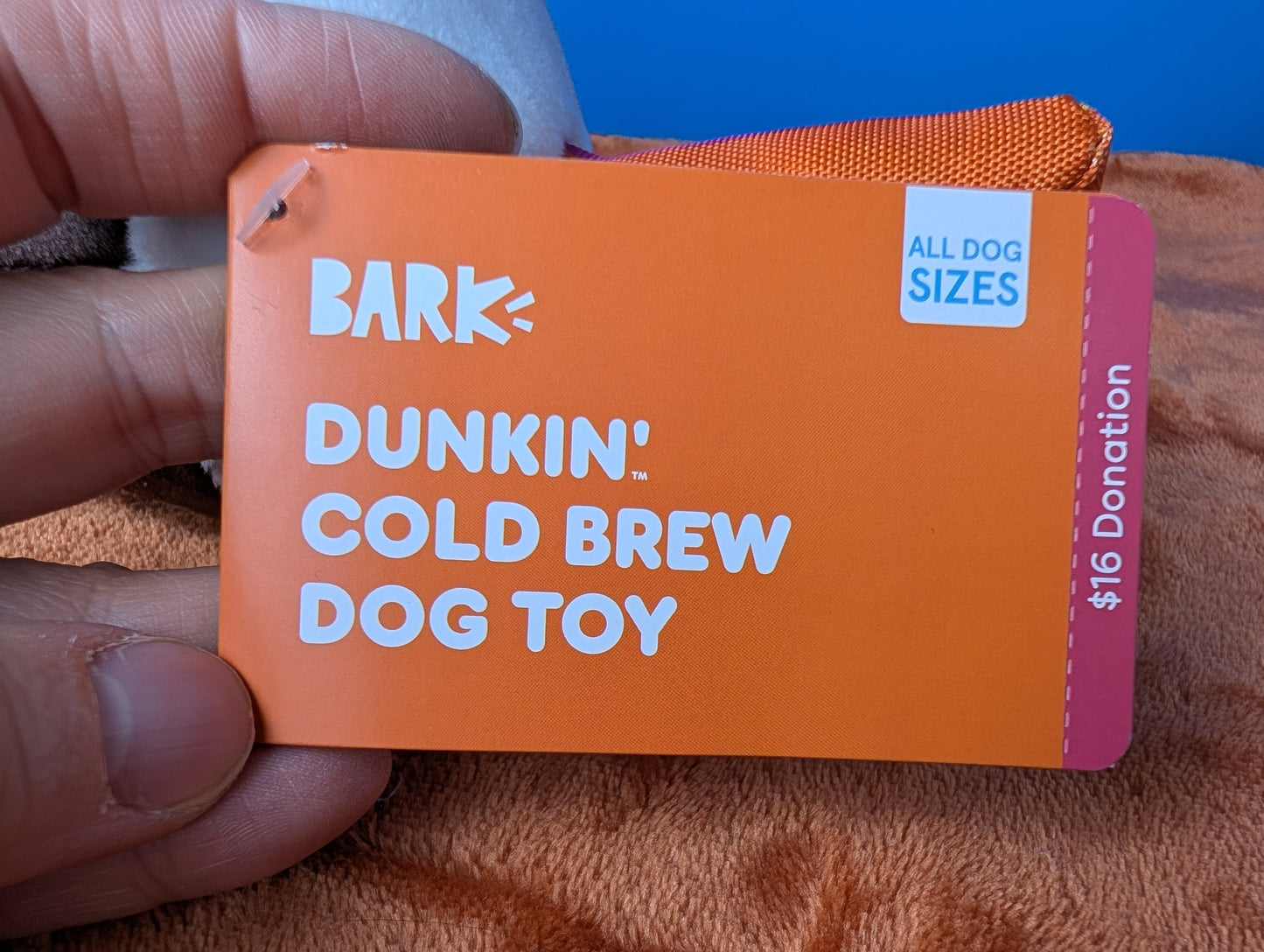 Dunkin' Cold Brew Dog Toy