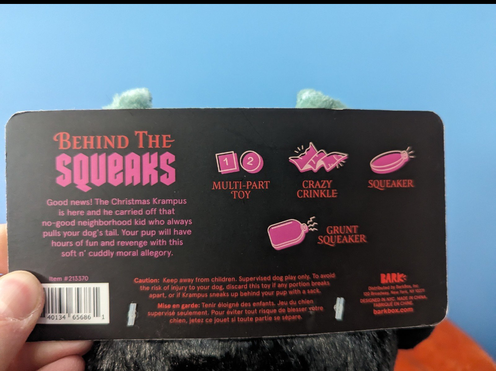 BarkBox Mary Krampus