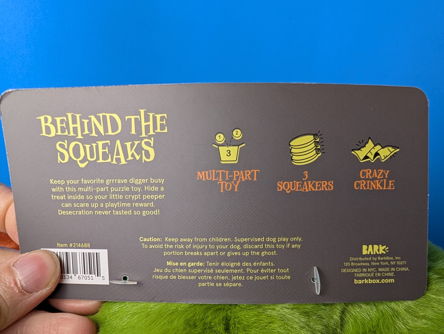 BarkBox Now You See 'Em Mausoleum