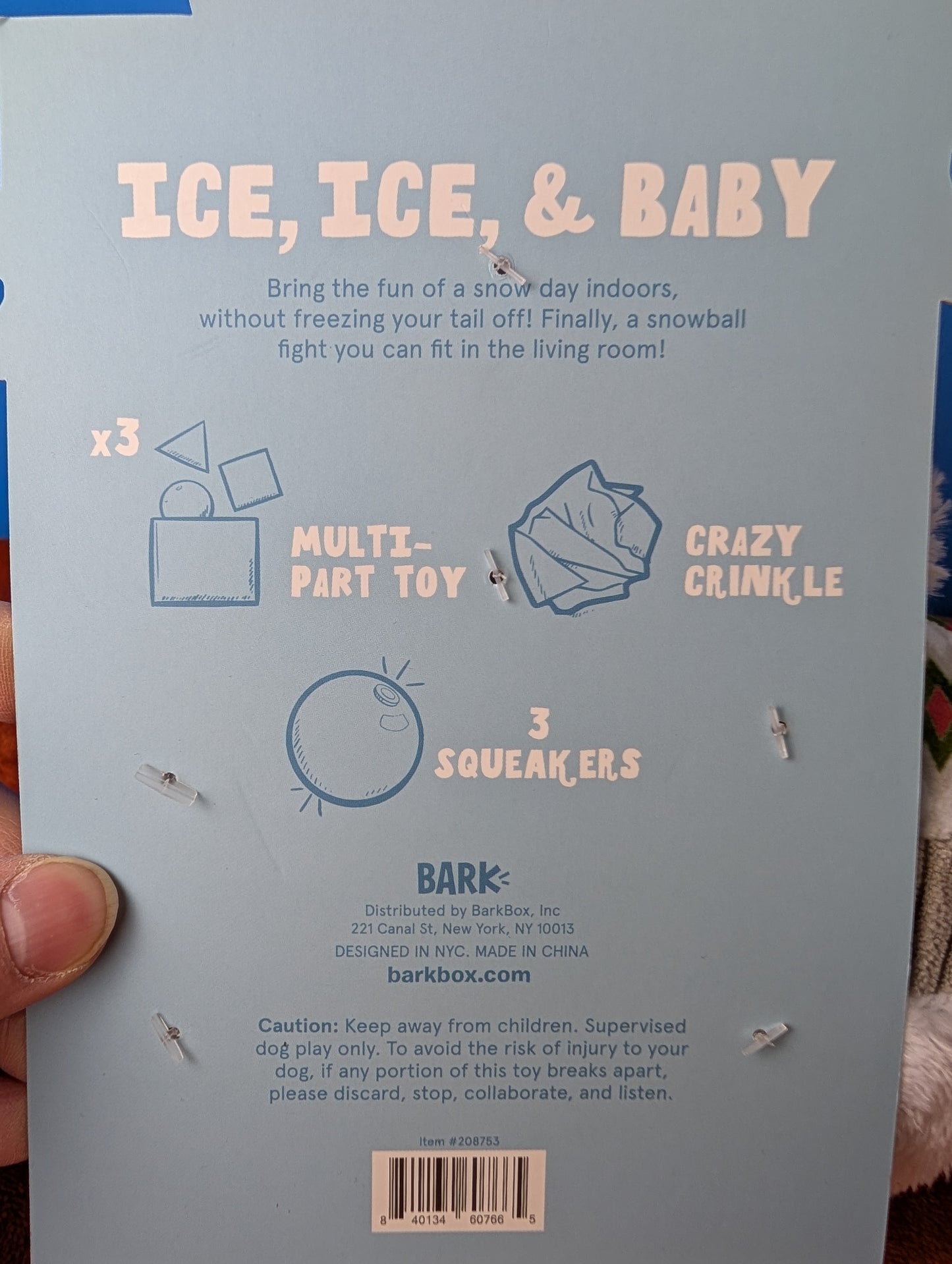 BarkBox Ice, Ice and Baby
